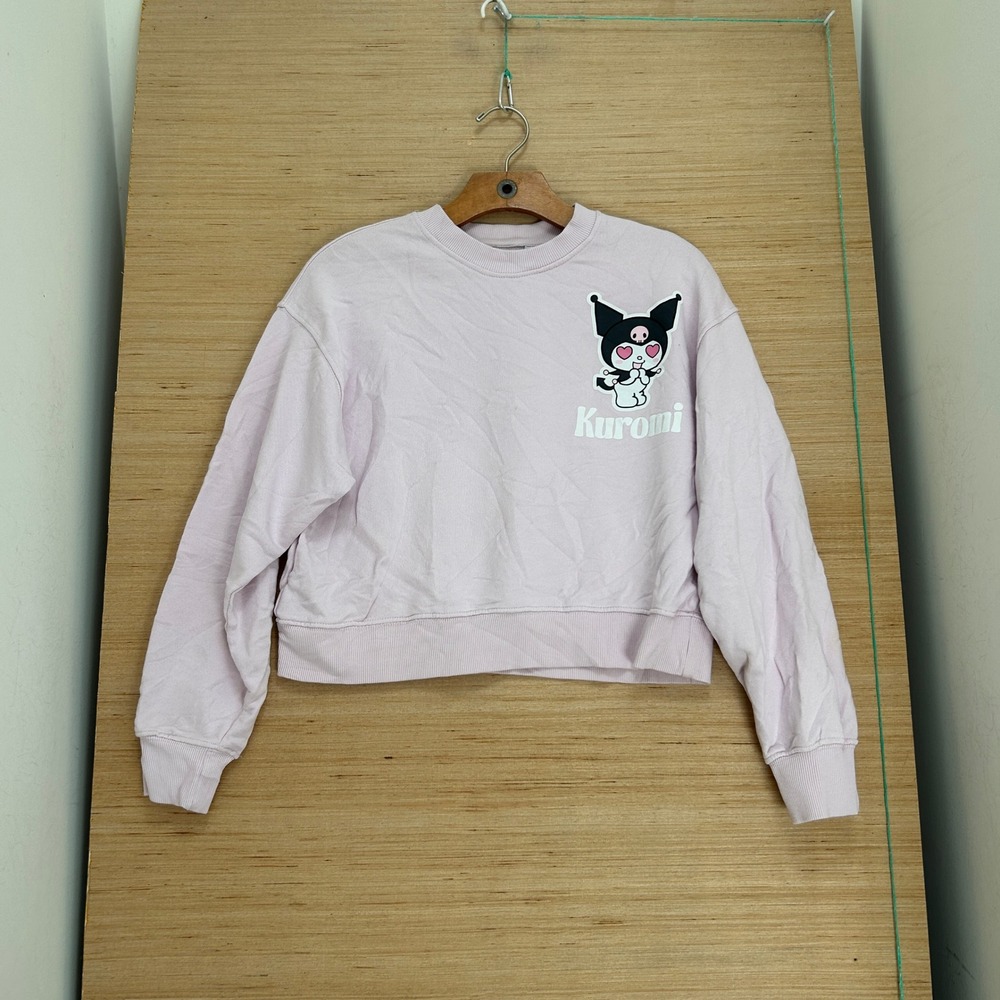 Zara Kuromi Sanrio Lavender Graphic Cropped Sweatshirt Girls 13-14 164cm